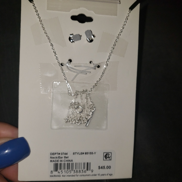 Coin Pendant and Earrings set16"+2" - Picture 5 of 7